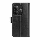 For Realme GT 6 5G R64 Texture Horizontal Flip Leather Phone Case(Black) - 3