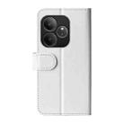 For Realme GT 6 5G R64 Texture Horizontal Flip Leather Phone Case(White) - 3