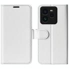 For Realme GT 7 Pro 5G R64 Texture Horizontal Flip Leather Phone Case(White) - 1