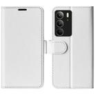 For Realme C75 R64 Texture Horizontal Flip Leather Phone Case(White) - 1