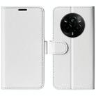 For Realme 14 Pro+ R64 Texture Horizontal Flip Leather Phone Case(White) - 1