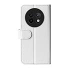 For Realme 13+ 5G R64 Texture Horizontal Flip Leather Phone Case(White) - 3