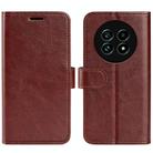For Realme 13 Pro 5G R64 Texture Horizontal Flip Leather Phone Case(Brown) - 1