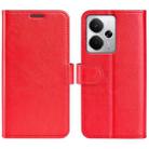 For Realme 14 5G R64 Texture Horizontal Flip Leather Phone Case(Red) - 1
