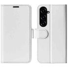 For Samsung Galaxy S23 FE 5G R64 Texture Horizontal Flip Leather Phone Case(White) - 1