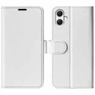 For Samsung Galaxy A05 R64 Texture Horizontal Flip Leather Phone Case(White) - 1