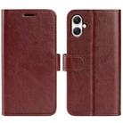 For Samsung Galaxy A05 R64 Texture Horizontal Flip Leather Phone Case(Brown) - 1