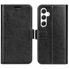 For Samsung Galaxy S24 5G R64 Texture Horizontal Flip Leather Phone Case(Black) - 1