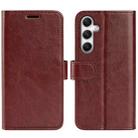 For Samsung Galaxy A35 R64 Texture Horizontal Flip Leather Phone Case(Brown) - 1