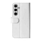 For Samsung Galaxy S24 FE 5G R64 Texture Horizontal Flip Leather Phone Case(White) - 3