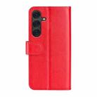 For Samsung Galaxy S25+ 5G R64 Texture Horizontal Flip Leather Phone Case(Red) - 3