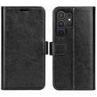 For Samsung Galaxy S25 Ultra 5G R64 Texture Horizontal Flip Leather Phone Case(Black) - 1