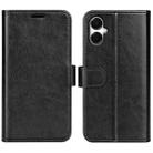 For Samsung Galaxy A06 5G R64 Texture Horizontal Flip Leather Phone Case(Black) - 1