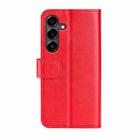 For Samsung Galaxy S25 FE 5G R64 Texture Horizontal Flip Leather Phone Case(Red) - 3
