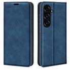 For Samsung Galaxy S23 FE 5G Retro-skin Magnetic Suction Leather Phone Case(Dark Blue) - 1