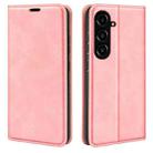 For Samsung Galaxy S23 FE 5G Retro-skin Magnetic Suction Leather Phone Case(Pink) - 1