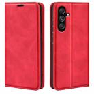 For For Samsung Galaxy M34 5G Retro-skin Magnetic Suction Leather Phone Case(Red) - 1