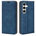 For Samsung Galaxy S24+ 5G Retro-skin Magnetic Suction Leather Phone Case(Dark Blue) - 1