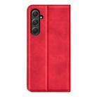 For Samsung Galaxy A55 Retro-skin Magnetic Suction Leather Phone Case(Red) - 3