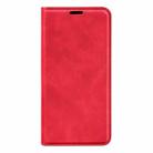 For Samsung Galaxy M55 5G Retro-skin Magnetic Suction Leather Phone Case(Red) - 2