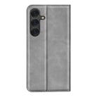 For Samsung Galaxy S25 5G Retro-skin Magnetic Suction Leather Phone Case(Grey) - 3