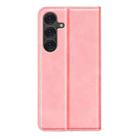 For Samsung Galaxy S25 5G Retro-skin Magnetic Suction Leather Phone Case(Pink) - 3