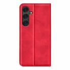 For Samsung Galaxy S25+ 5G Retro-skin Magnetic Suction Leather Phone Case(Red) - 3