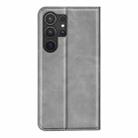 For Samsung Galaxy S25 Ultra 5G Retro-skin Magnetic Suction Leather Phone Case(Grey) - 3