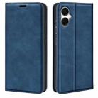 For Samsung Galaxy A06 5G Retro-skin Magnetic Suction Leather Phone Case(Dark Blue) - 1