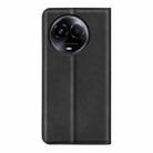 For Realme 11X Retro-skin Magnetic Suction Leather Phone Case(Black) - 3