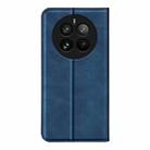 For Realme 12 Pro+ Retro-skin Magnetic Suction Leather Phone Case(Dark Blue) - 3