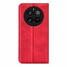 For Realme 12 Pro+ Retro-skin Magnetic Suction Leather Phone Case(Red) - 3