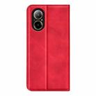 For Realme C67 4G Retro-skin Magnetic Suction Leather Phone Case(Red) - 3
