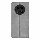 For Realme 12 5G Retro-skin Magnetic Suction Leather Phone Case(Grey) - 3