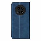 For Realme 12 5G Retro-skin Magnetic Suction Leather Phone Case(Dark Blue) - 3