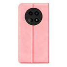 For Realme 12 5G Retro-skin Magnetic Suction Leather Phone Case(Pink) - 3