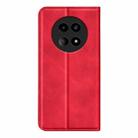 For Realme 12 5G Retro-skin Magnetic Suction Leather Phone Case(Red) - 3