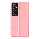 For Realme C65 4G Retro-skin Magnetic Suction Leather Phone Case(Pink) - 3