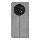 For Realme 13+ 5G Retro-skin Magnetic Suction Leather Phone Case(Grey) - 3