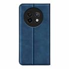 For Realme 13+ 5G Retro-skin Magnetic Suction Leather Phone Case(Dark Blue) - 3