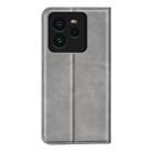 For Realme GT 7 Pro 5G Retro-skin Magnetic Suction Leather Phone Case(Grey) - 3