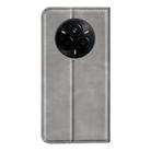 For Realme 14 Pro+ Retro-skin Magnetic Suction Leather Phone Case(Grey) - 3