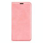 For Realme 14X 4G Retro-skin Magnetic Suction Leather Phone Case(Pink) - 2
