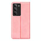 For Realme 14X 4G Retro-skin Magnetic Suction Leather Phone Case(Pink) - 3