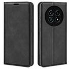 For Realme 13 Pro 5G Retro-skin Magnetic Suction Leather Phone Case(Black) - 1