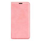 For Realme 13 Pro 5G Retro-skin Magnetic Suction Leather Phone Case(Pink) - 2