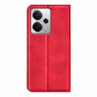 For Realme 14 5G Retro-skin Magnetic Suction Leather Phone Case(Red) - 3