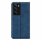 For Realme C71 4G Retro-skin Magnetic Suction Leather Phone Case(Dark Blue) - 3