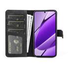For Realme 11X Stitching Horizontal Flip Leather Phone Case(Black) - 3