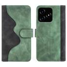 For Realme Narzo N53 / C53 Stitching Horizontal Flip Leather Phone Case(Green) - 2